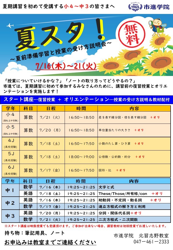 北習志野教室
