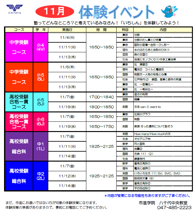 八千代中央教室