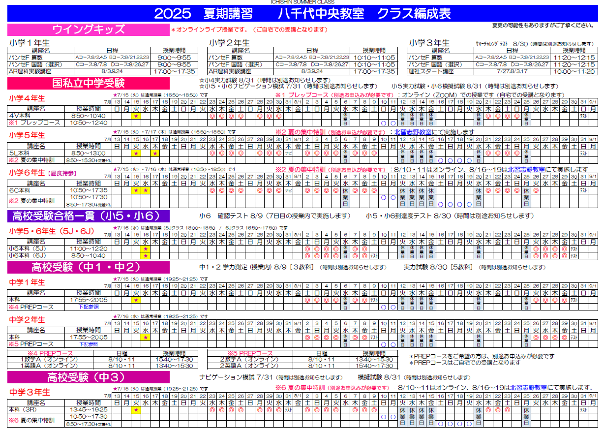 八千代中央教室