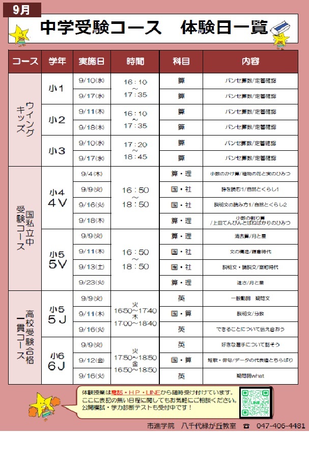 八千代緑が丘教室