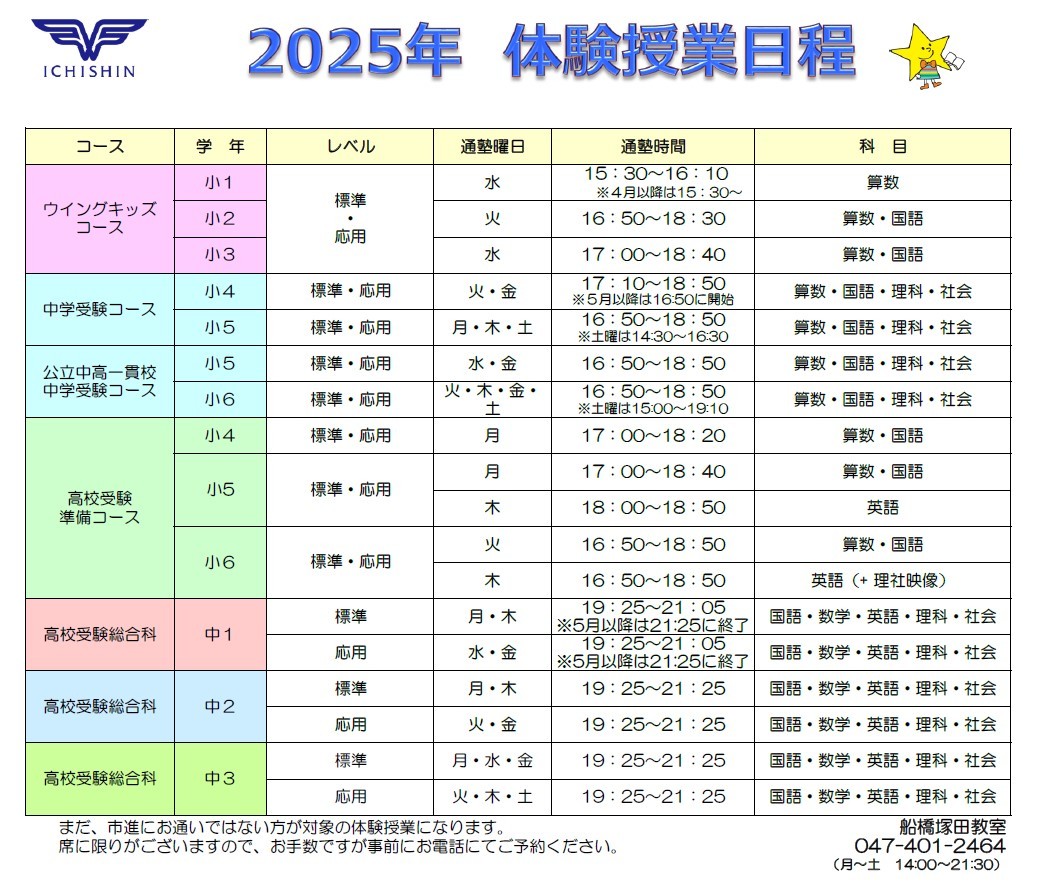 船橋塚田教室