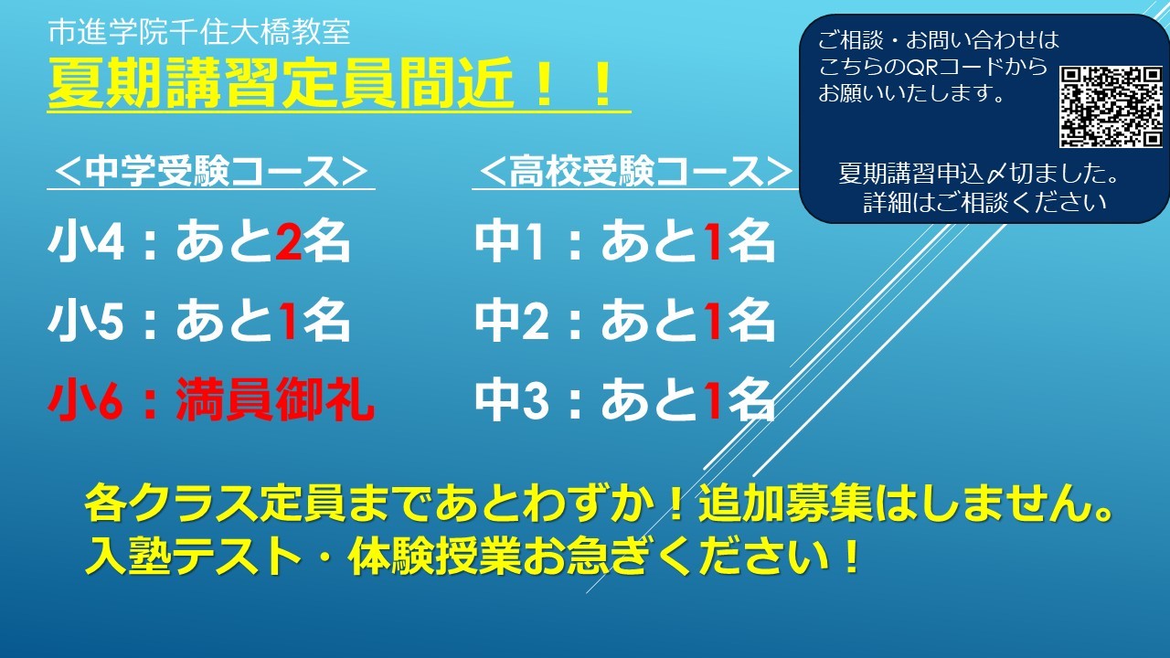 千住大橋教室