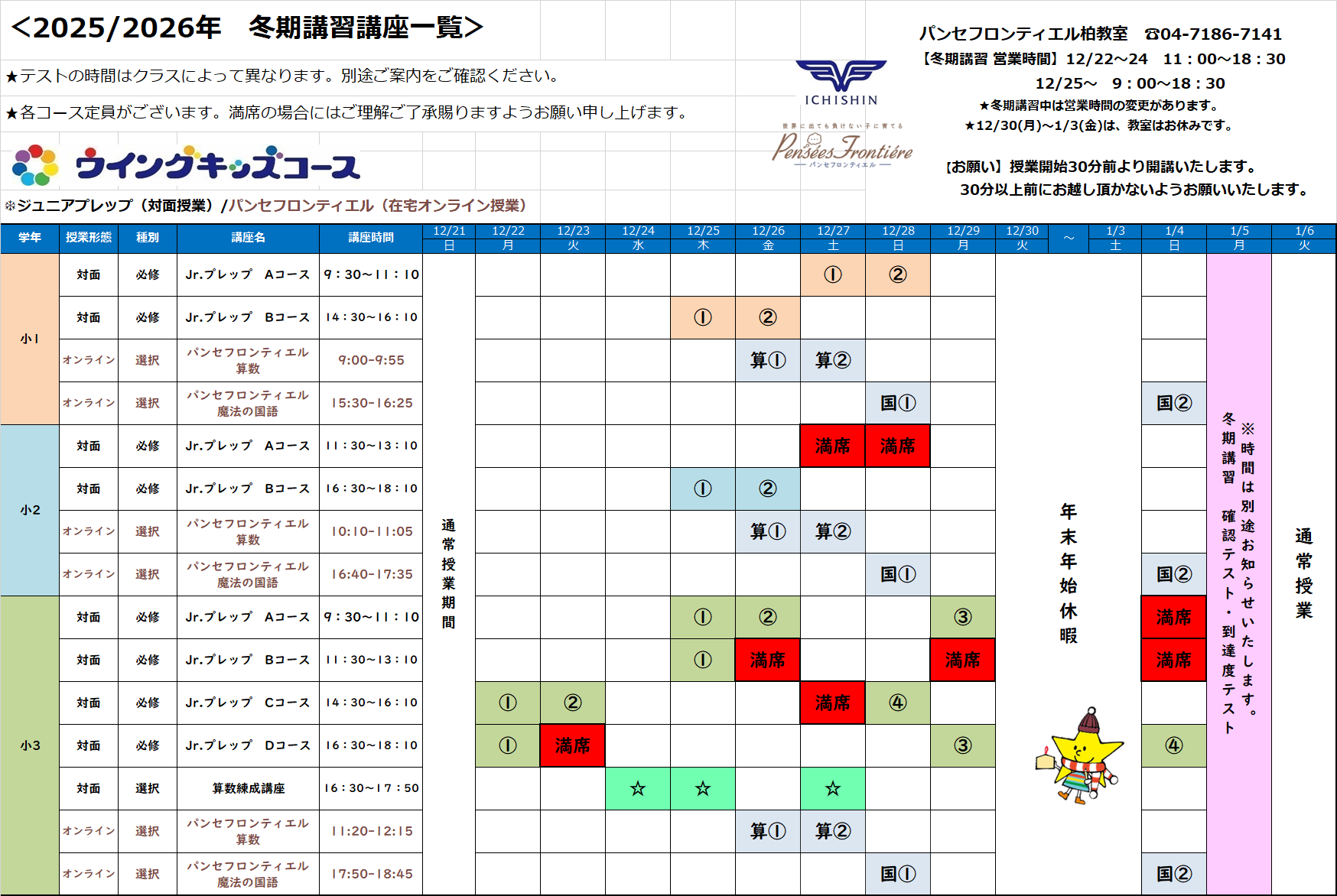パンセフロンティエル 柏教室