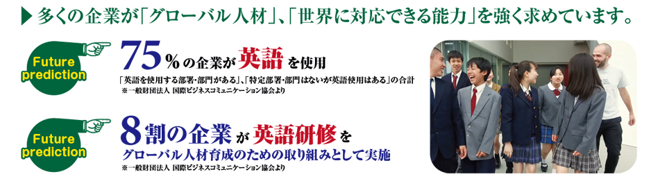 多くの企業が「グローバル人材」を求める