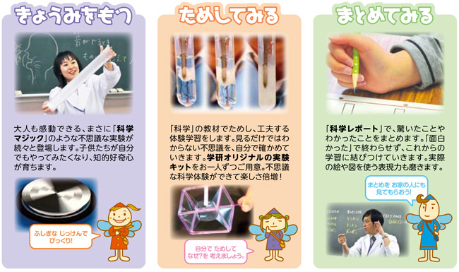 1.学年に応じた実験観察