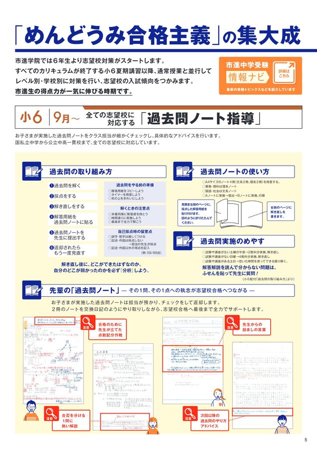 2025年度市進学院入塾案内 中学受験