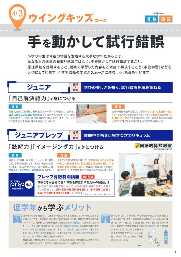 2025年度市進学院入塾案内 中学受験