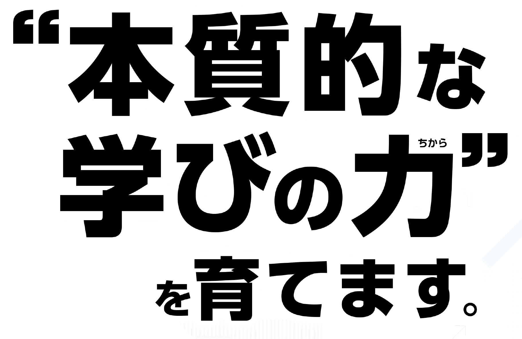 本誌的な学びの力を育てます。
