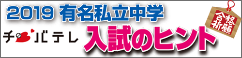 チバテレ　入試のヒント