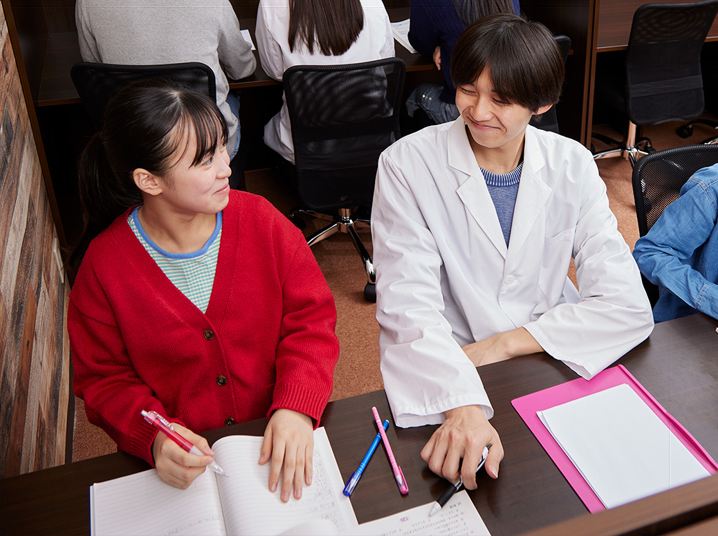 1対1限定個別指導の様子