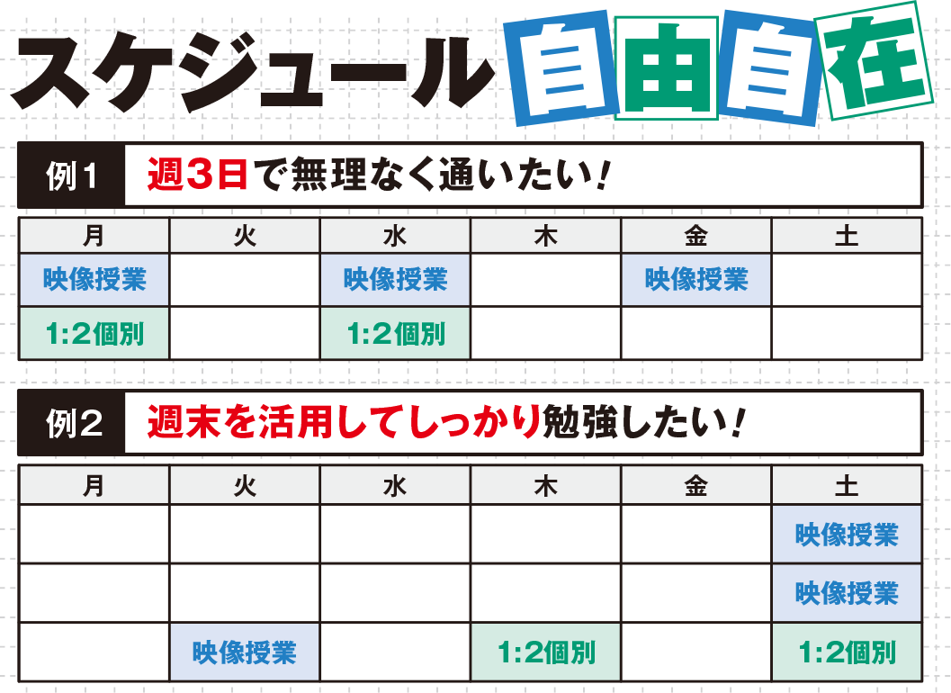 スケジュール自由自在